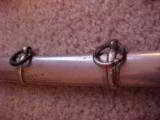 Fine Sword, Cavalry Saber, Engraved, Curved Like Saber, 30Inches Long, Fine Engraving, Nickel Plated Sheath. - 6 of 6