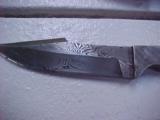 Fine Damascus Knife and Sheath with Provenance For Meteorite Iron In It - 2 of 4