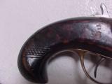 Excellent Williamson Deringer Pistol, .41 Rimfire, Insert For Percussion Use, Engraved - 2 of 5