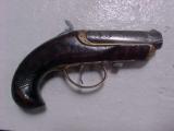 Excellent Williamson Deringer Pistol, .41 Rimfire, Insert For Percussion Use, Engraved - 1 of 5