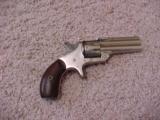 Very Rare Osgood Duplex Revolver;Main Barrel is .38
Caliber, With an 8 shot(.22 cal.) Around It. - 1 of 4