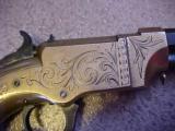 Fine Factory Engraved Volcanic Pistol, .31 Cal., 3 1/2" Bbl., Blue, Fine Bore, Patina Great - 1 of 7