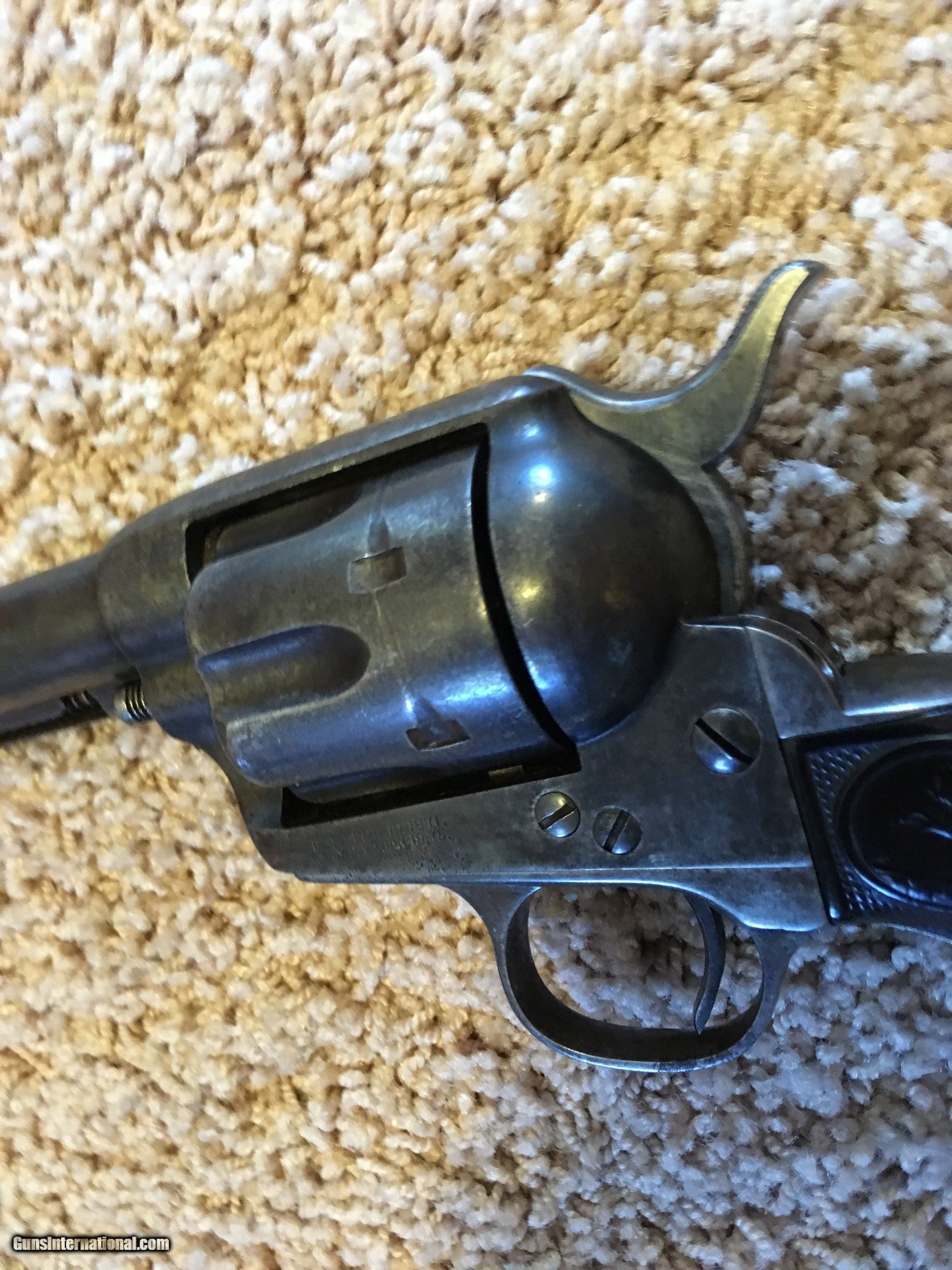 Fine Colt Single Action Army, 1st Gen., .45 Colt, Blue, Case, Lettered