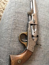 Bacon Third Model Pocket revolver, Percussion, 5 Inch Barrel, Engraved - 1 of 3