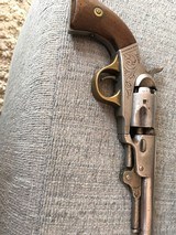 Bacon Third Model Pocket revolver, Percussion, 5 Inch Barrel, Engraved - 2 of 3