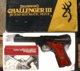 BROWNING - CHALLENGER III - .22 CAL. SEMI-AUTOMATIC PISTOL - 5
1/2" BARREL
- 1 of 8
