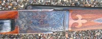GRULLA - - NO. 1 GRADE - 12 GA. SIDELOCK EJECTOR WITH HAND DETACHABLE LOCKS - 26