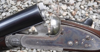 LANG & HUSSEY - SIDELOCK EJECTOR - 28"REBLUED BARRELS - CHOKED LIGHT MOD. (.013) / IMP. MOD. ( .028 )- MIN. WALL THICKNESS L - Image 9 of 9