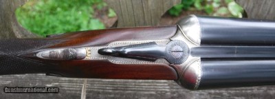 LANG & HUSSEY - SIDELOCK EJECTOR - 28"REBLUED BARRELS - CHOKED LIGHT MOD. (.013) / IMP. MOD. ( .028 )- MIN. WALL THICKNESS L - Image 6 of 9