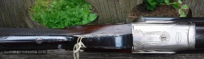LANG & HUSSEY - SIDELOCK EJECTOR - 28"REBLUED BARRELS - CHOKED LIGHT MOD. (.013) / IMP. MOD. ( .028 )- MIN. WALL THICKNESS L - Image 7 of 9