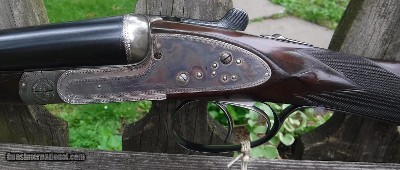 LANG & HUSSEY - SIDELOCK EJECTOR - 28"REBLUED BARRELS - CHOKED LIGHT MOD. (.013) / IMP. MOD. ( .028 )- MIN. WALL THICKNESS L - Image 3 of 9