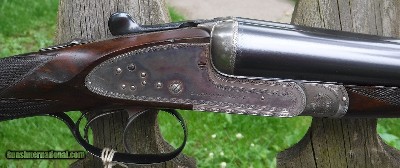 LANG & HUSSEY - SIDELOCK EJECTOR - 28"REBLUED BARRELS - CHOKED LIGHT MOD. (.013) / IMP. MOD. ( .028 )- MIN. WALL THICKNESS L - Image 4 of 9