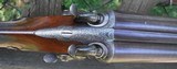 THOMAS TURNER - BAR IN WOOD HAMMER GUN - REBOUNDING HAMMERS - 30 INCH BARRELS CHOKED CYL / CYL - SIDE LEVER OPENING - 6 of 10