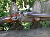 THOMAS TURNER - BAR IN WOOD HAMMER GUN - REBOUNDING HAMMERS - 30 INCH BARRELS CHOKED CYL / CYL - SIDE LEVER OPENING - 4 of 10