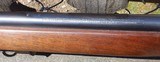 WINCHESTER MODEL 75
TARGET RIFLE - .22 LR CAL. - BOLT ACTION CLIP FED - REDFIELD RECEIVER SIGHT /
HOODED AND DOVETAILED RONT SIGHT - 2 of 8