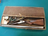 AMERICAN ARMS CO. BOSTON MASS. - GEORGE FOX OWNER AND PATENT HOLDER - SWING OUT SIDE OPENING SIDE BY SIDE SHOTGUN IN 12 GAUGE - - 1 of 18
