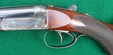 WEBLEY & SCOTT DOUBLE RIFLE - BOXLOCK - EXTRACTOR GUN -CALIBER 250-3000 SAVAGE - 28 INCH BARRELS WITH EXCELLENT BORES - - 3 of 20