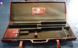LEATHER COVERED HARD CASE FOR GUN WITH TWO SETS OF BARRELS - 6 of 6