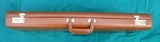 LEATHER COVERED HARD TRUNCK CASE - WILL FIT UP TO 30