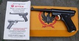 RUGER MK I
- .22 CAL. SEMI AUTO - 6