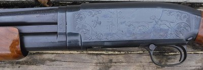 WINCHESTER MODEL 12 - 20 GAUGE- PIGEON GRADE WITH NUMBER FIVE ENGRAVING - Image 11 of 16