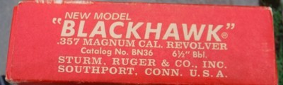 RUGER NEW MODEL BLACK HAWK ,357 MAGNUM - 6 1/2" BARREL - Image 7 of 8