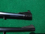 THOMPSON CENTER CONTENDER - SINGLE SHOT PISTOL -THREE OCTOGON BARRELS - 9 7/8