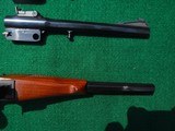 THOMPSON CENTER CONTENDER - SINGLE SHOT PISTOL -THREE OCTOGON BARRELS - 9 7/8