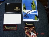BROWNING TROMBONE WOODS AND WATERS COMMEMORATIVE 100% NIB AND COMPLETE - 15 of 15