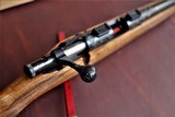 ENGRAVED COOPER 57M 22LR WITH CHECKERED BOLT/ TALLEY BASES BOX, CORRECT END LABEL, QUALITY CONDITION - 11 of 15