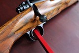 DAKOTA 22 WITH OPTIONS "FRENCH WALNUT, WRAP CHECKERING, INLETTED SWIVEL STUDS "LEUPOLD BASES, 5 PANEL CHECKER BOLT, JEWEL TRIGGER" - 13 of 15