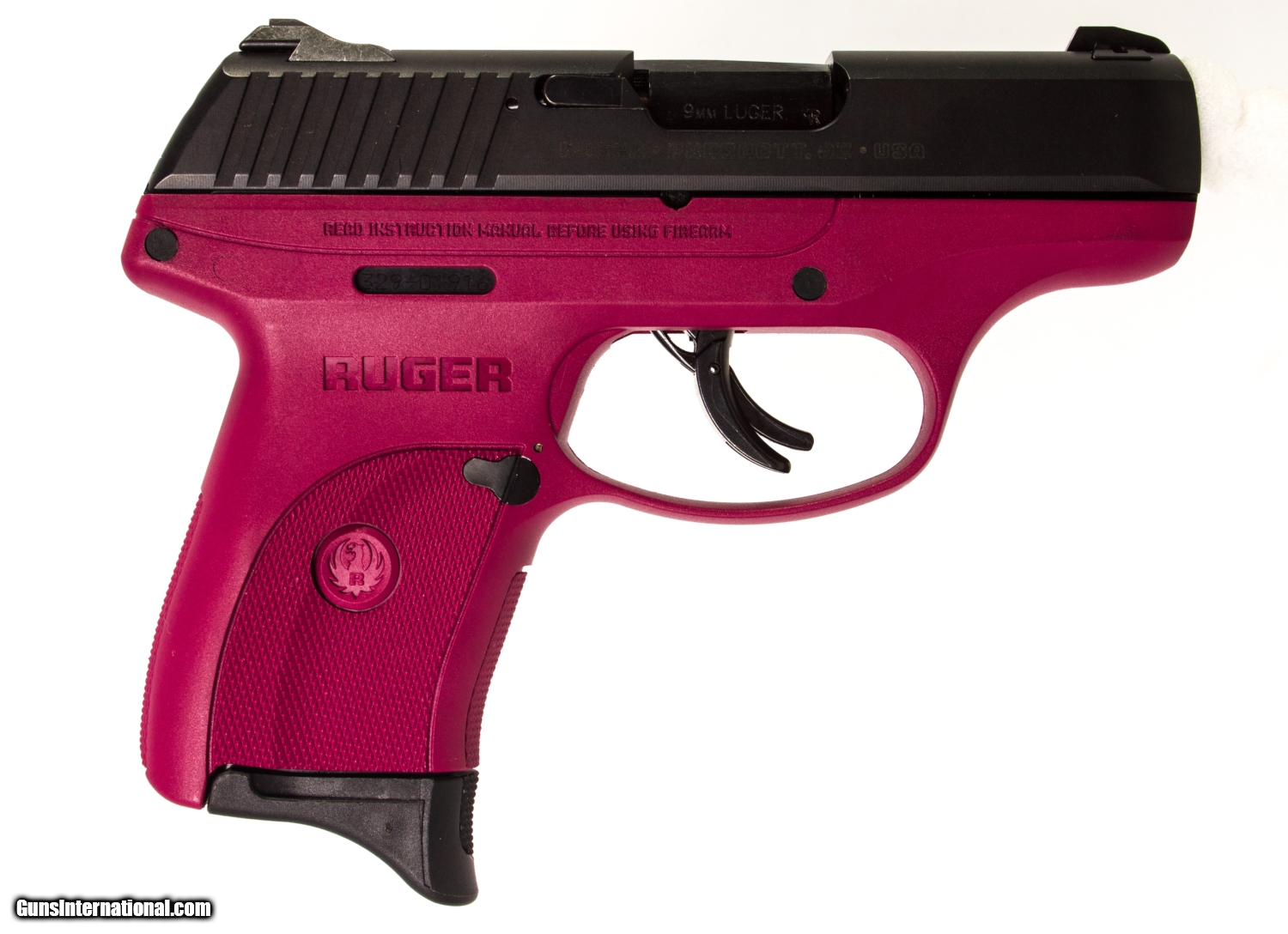 RUGER LC9 RASPBERRY 9 MM USED GUN INV 181299