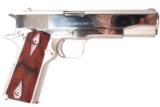 Colt 1911A1 Series 70 Nicklel 45.ACP INV 198236 - 1 of 2