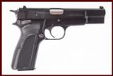 BROWNING HI-POWER 9 MM USED GUN INV 204294 - 1 of 4