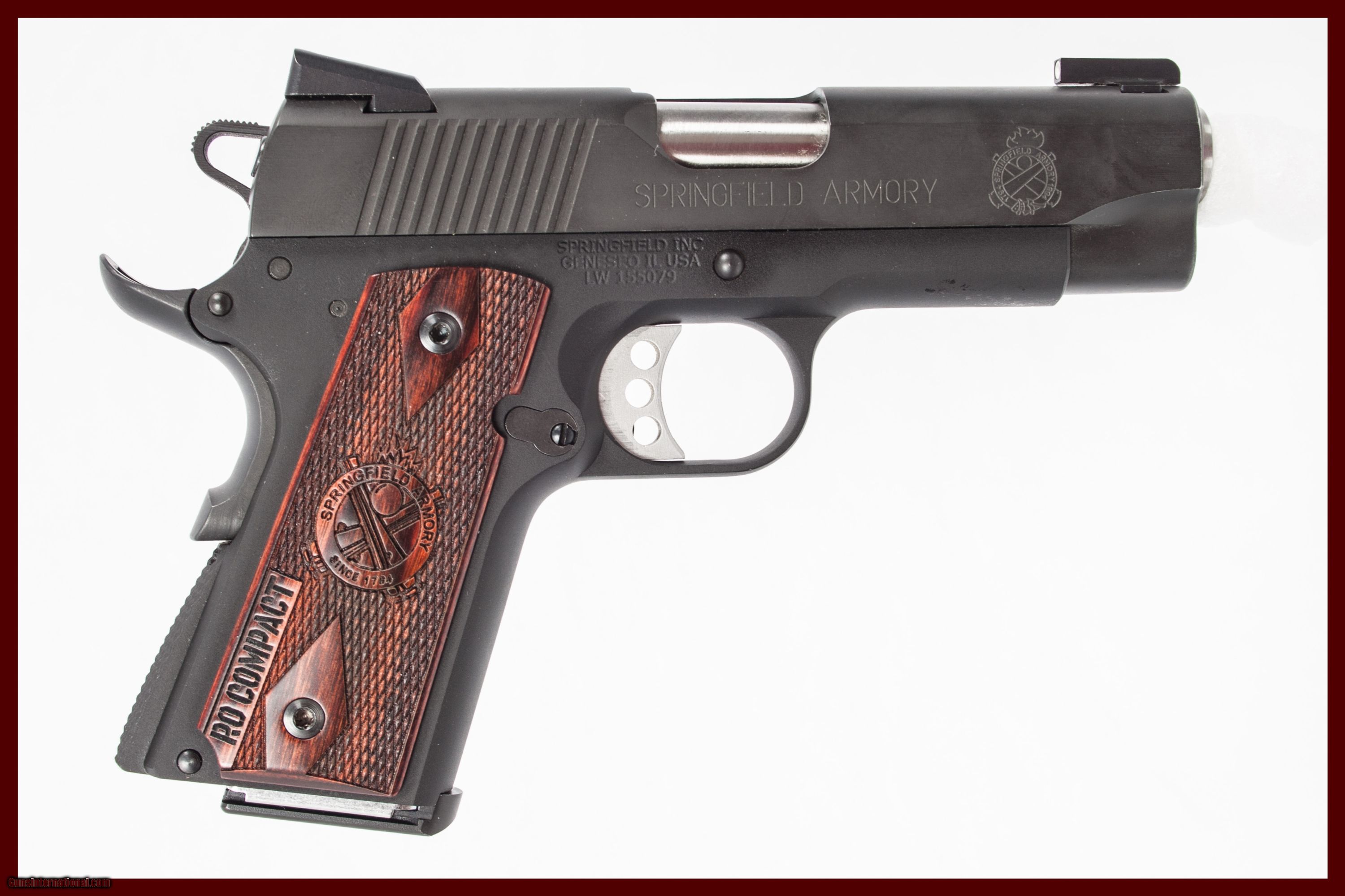 SPRINGFIELD 1911 RO COMPACT 45 ACP USED GUN INV 204353