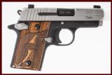 SIG SAUER P938 SAS 9 MM USED GUN INV 205970 - 1 of 4