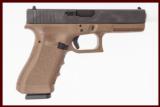 GLOCK 17 GEN 3 FDE 9 MM USED GUN INV 206253 - 1 of 3