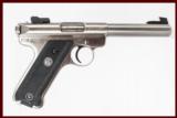 RUGER MKII TARGET SS 22LR USED GUN INV 207684 - 1 of 2
