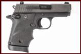 SIG SAUER P938 HOGUE 9 MM NEW GUN INV 206735 - 1 of 4