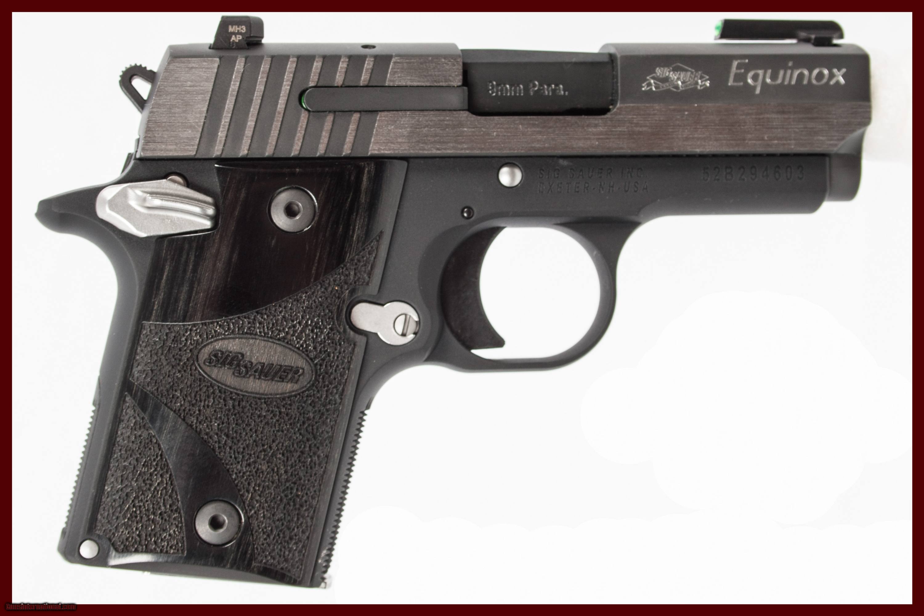 Sig Sauer P938 Equinox 9 Mm New Gun Inv 203209