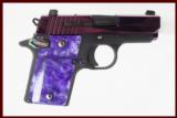 SIG P938 PURPLE 9MM USED GUN INV 208563 - 1 of 2