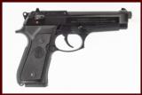 BERETTA 92FS 9MM USED GUN INV 209084 - 1 of 2