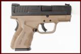 SPRINGFIELD ARMORY XD-2 9MM USED GUN INV 209534 - 1 of 2