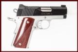 KIMBER 1911 ULTRA CARRY II 45ACP USED GUN INV 210514 - 1 of 2