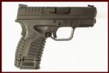 SPRINGFIELD XDS9 9MM USED GUN INV 212096 - 1 of 2