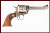 RUGER NEW MODEL SINGLE 6 22LR USED GUN INV 212179 - 1 of 2