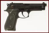BERETTA 92FS 9MM USED GUN INV 212325 - 1 of 2