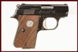 COLT AUTO 25ACP USED GUN INV 213620 - 1 of 2