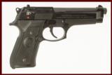 BERETTA 92FS 9MM USED GUN INV 213621 - 1 of 2