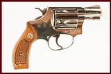 SMITH AND WESSON MODEL 36 38SPL USED GUN INV 213887 - 1 of 2